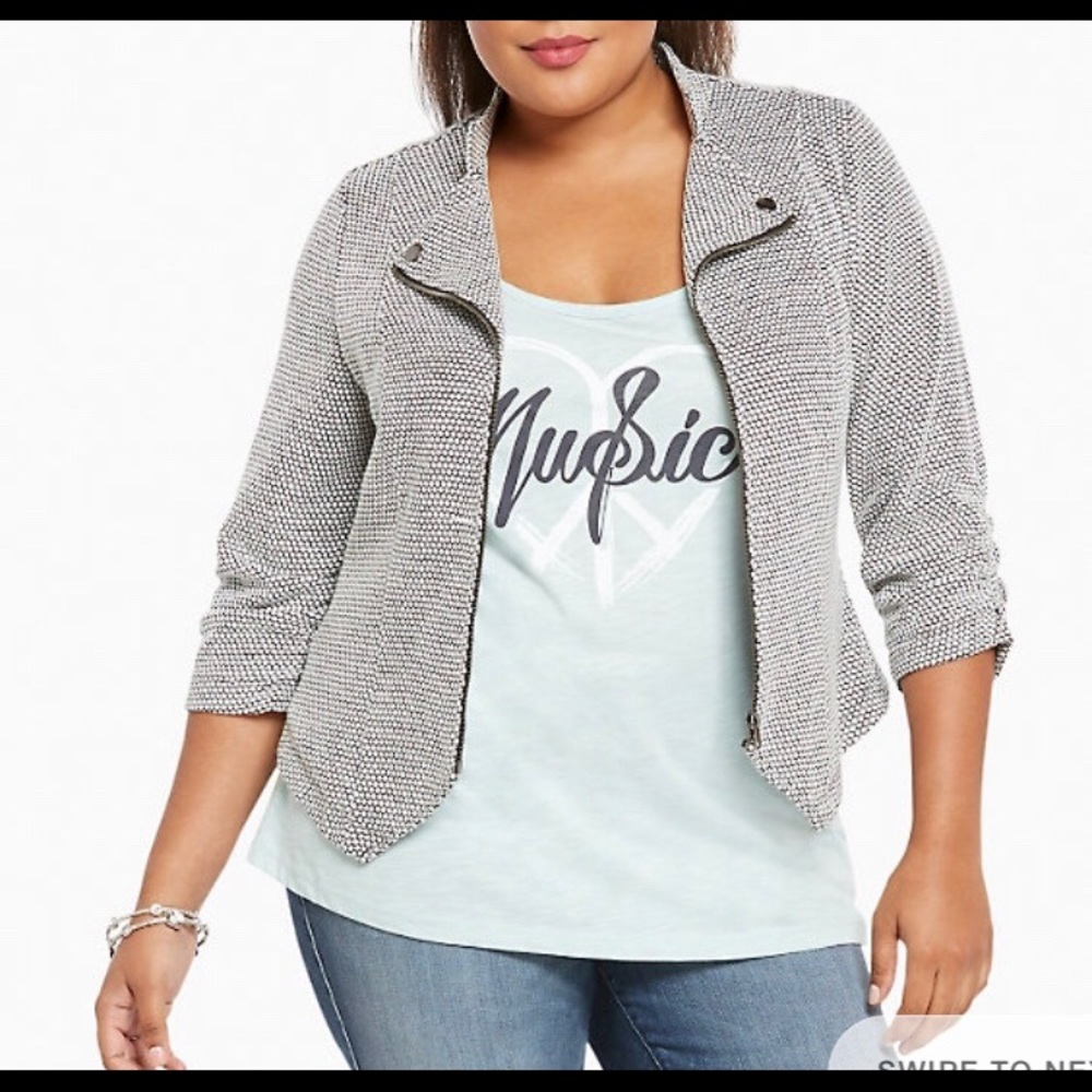 Knit Moto Jacket- Size 2